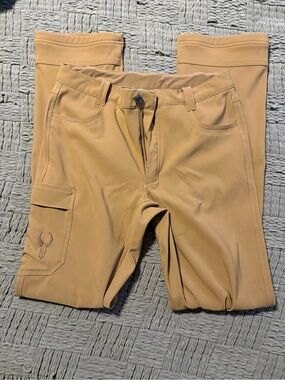 Badlands Task Pant Women's Tan Boot Cut Performance Pants with Side Cargo Pocket